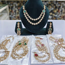 Rajwadi Collection Royal Heritage Polki Kundan Stone Necklace Set