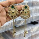 Rajwadi Collection Royal Pota Stone Ghungroo Dangler Earrings