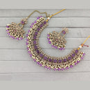 Rajwadi Collection Traditional Crystal Stone And Pearl Necklace Set