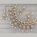 Rajwadi Collection Designer Pota Stone Pearl And Beads Necklace Set