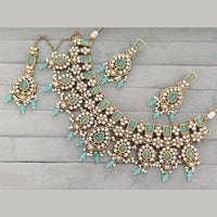 Rajwadi Collection Designer Pota Stone Pearl And Beads Necklace Set