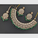Rajwadi Collection Designer Pota Stone Pearl And Beads Necklace Set 