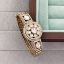 Rajwadi Collection Designer Polki Kundan Stone Kada Bracelet