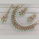 Rajwadi Collection Designer Pota Stone Pearl And Beads Necklace Set