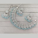 Rajwadi Collection Grand Crystal Stone And Pearl Festive Necklace Set