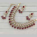 Rajwadi Collection Grand Crystal Stone Festive Necklace Set