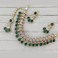 Rajwadi Collection Grand Crystal Stone Festive Necklace Set