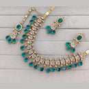 Rajwadi Collection Grand Crystal Stone Festive Necklace Set