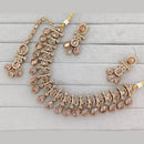Rajwadi Collection Grand Crystal Stone Festive Necklace Set
