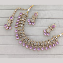 Rajwadi Collection Grand Crystal Stone Festive Necklace Set