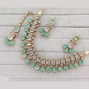 Rajwadi Collection Grand Crystal Stone Festive Necklace Set
