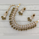Rajwadi Collection Grand Crystal Stone Festive Necklace Set
