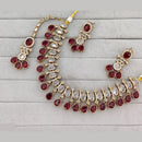 Rajwadi Collection Grand Crystal Stone Festive Necklace Set
