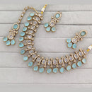 Rajwadi Collection Grand Crystal Stone Festive Necklace Set