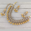 Rajwadi Collection Grand Crystal Stone Festive Necklace Set