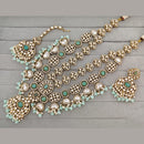 Rajwadi Collection Pota Stone Pearl And Beads Statement Long Necklace Set