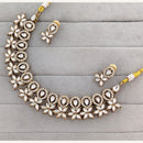 Rajwadi Collection Royal Pota And Crystal Stone Statement Necklace Set