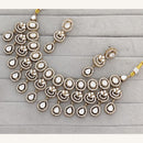 Rajwadi Collection Royal Pota And Crystal Stone Statement Necklace Set