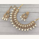 Rajwadi Collection Grand Crystal Stone And Beads Necklace Set