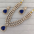 Rajwadi Collection Heritage Pota Stone Necklace Set 