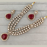 Rajwadi Collection Heritage Pota Stone Necklace Set