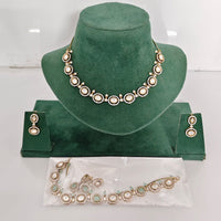 Rajwadi Collection Heritage Polki Kundan Stone Necklace Set
