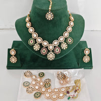 Rajwadi Collection Heritage Polki Kundan Stone Necklace Set