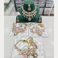 Rajwadi Collection Heritage Polki Kundan Stone Necklace Set
