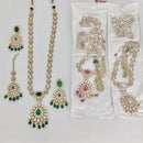 Rajwadi Collection Heritage Polki Kundan Stone And Beads Long Necklace Set