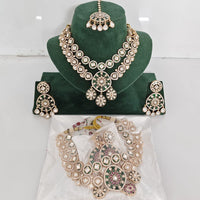 Rajwadi Collection Heritage Polki Kundan Stone Necklace Set