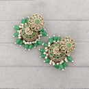 Rajwadi Collection Royal Crystal Stone Pearl And Beads Jhumki Earrings