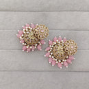 Rajwadi Collection Royal Crystal Stone Pearl And Beads Jhumki Earrings