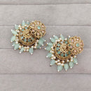 Rajwadi Collection Sparkling Crystal Stone And Beads Jhumki Earrings