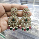 Rajwadi Collection Ethnic Pota Stone And Beads Dangler Earrings