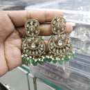 Rajwadi Collection Ethnic Pota Stone And Beads Dangler Earrings