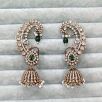 Rajwadi Collection Glamorous American Diamond (Left & Right) Ear Cuff Earrings