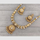 Rajwadi Collection Glam Pota Stone Beads And Pearl Designer Necklace Set