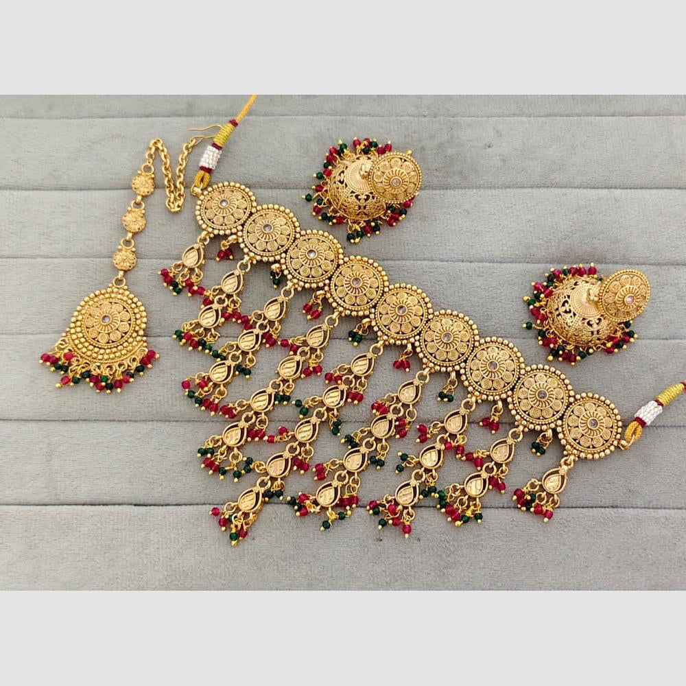 Rajwadi Collection Austrian Stone Designer Necklace Set