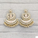 Rajwadi Collection Traditional Kundan Stone And Pearl  Meenakari Dangler Earrings