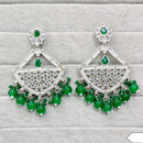 Rajwadi Collection Royal Crystal Stone And Pearl Designer Dangler Earrings