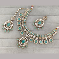 Rajwadi Collection Heritage Crystal Stone And Austrian Stone Necklace Set