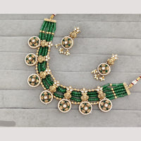 Rajwadi Collection Kundan Stone Gold Plated Necklace Set