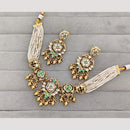Rajwadi Collection Kundan Stone Gold Plated Necklace Set