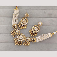 Rajwadi Collection Kundan Stone Gold Plated Necklace Set