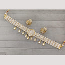Rajwadi Collection Kundan Stone Gold Plated Necklace Set