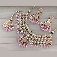 Rajwadi Collection Traditional Pota Stone Beaded Necklace Set
