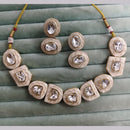 Rajwadi Collection Luxury Crystal Stone Meenakari Necklace Set