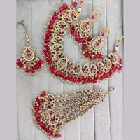 Rajwadi Collection Crystal Stone And Pearl Designer Necklace Set for Women