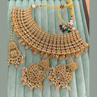 Rajwadi Collection Crystal Stone And Pearl Designer Choker Necklace Set for Women