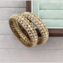 Rajwadi Collection Premium Pota Stone Bangles Set